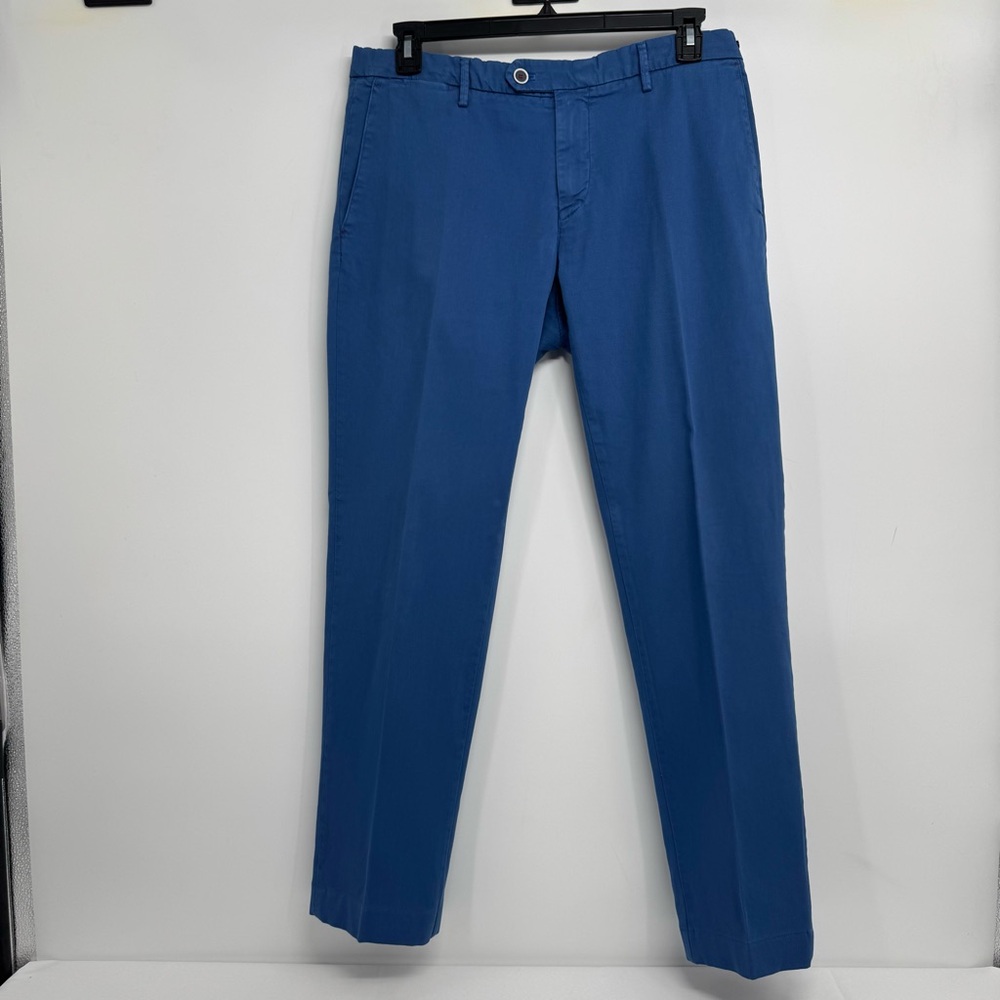 Mason's Pants W34 X L32 Blue Craft Labor  Flat Front Casual Pants